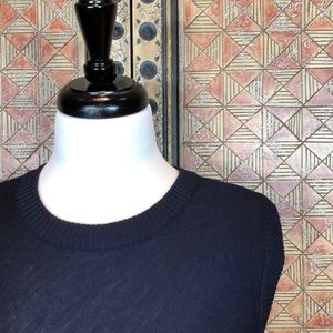 ⭐️🆕[DKNY]💯%Wool Navy Lightweight Knit Vest  SZ L
